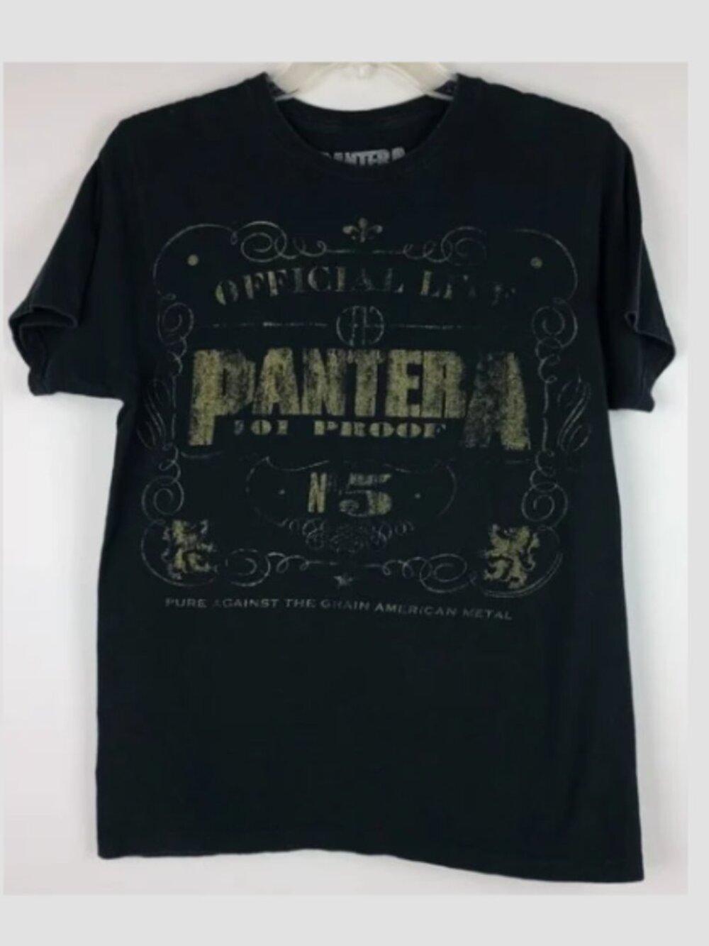 Pantera Mens M Black Official Live 101 Proof 1997 Album Art Graphic Tshirt